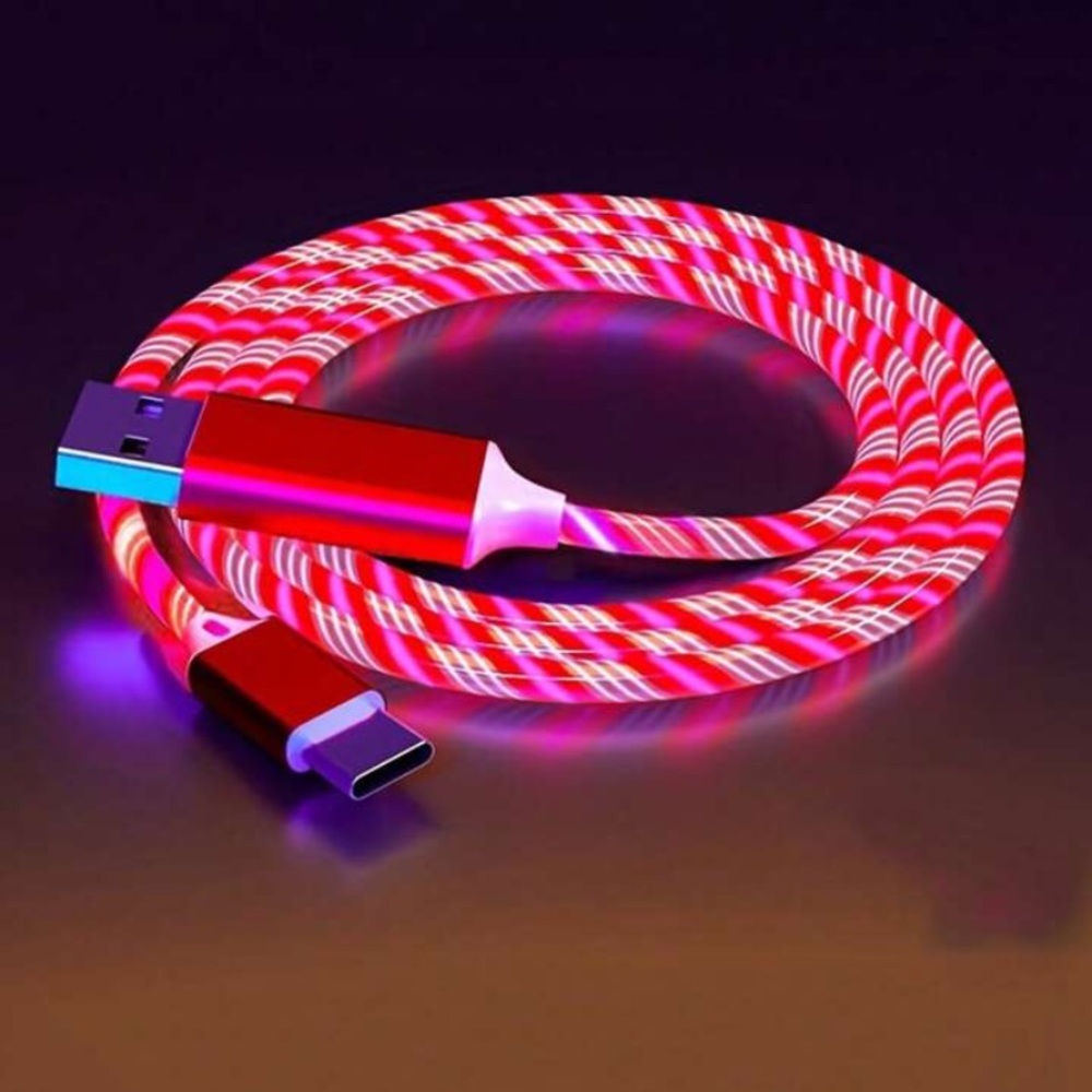 Type C Car Glowing Data Cable